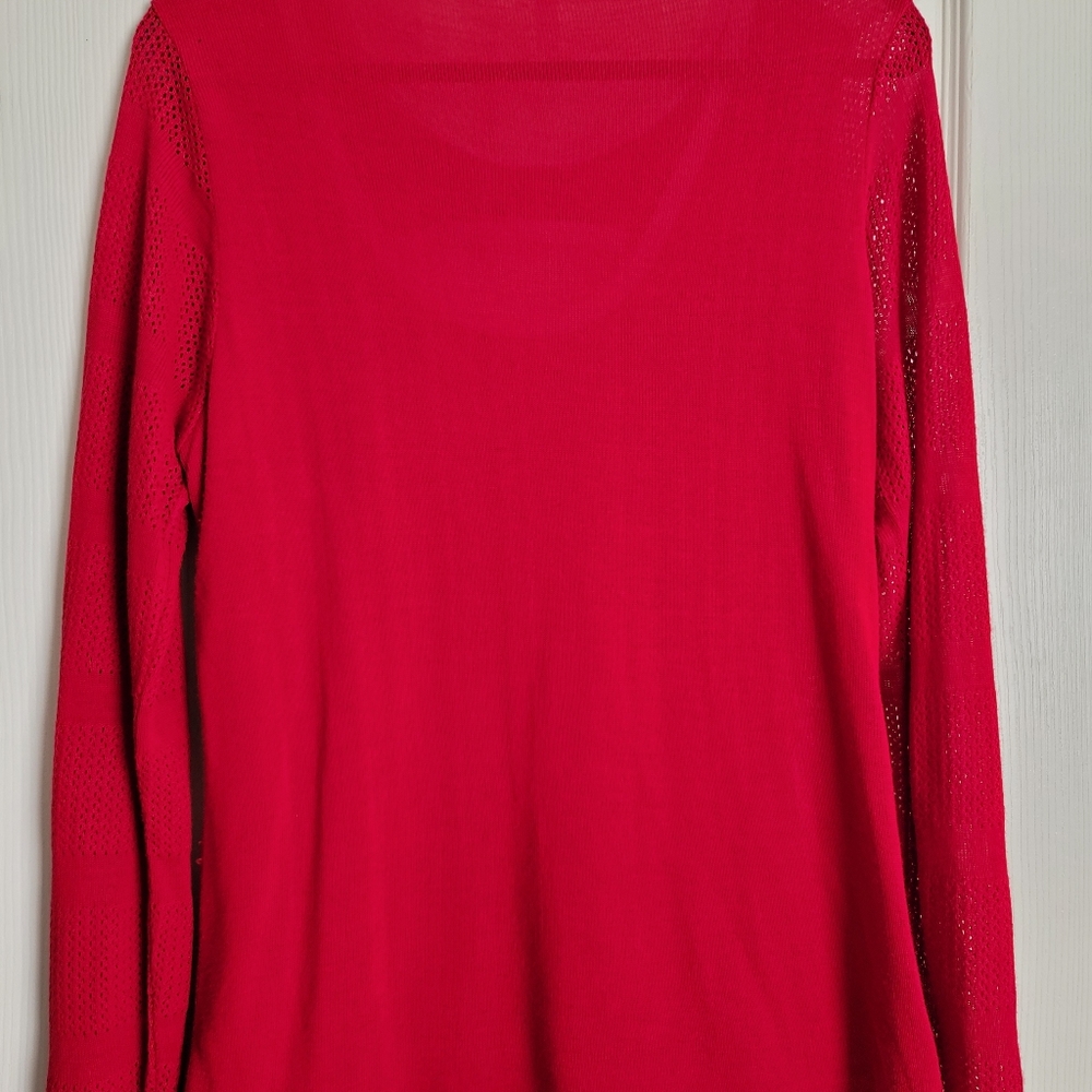 Red Keyhole Sweater - Picture 2 of 2